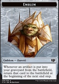 (image for) Emblem - Daretti, Scrap Savant // Tuktuk the Returned Token